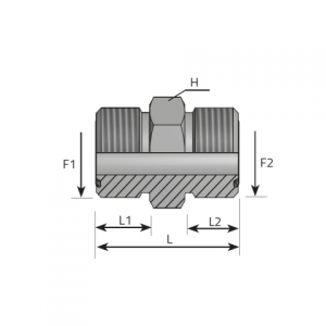 Adapter male ORFS – male ORFS. (AMO)